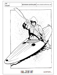 Kürek boyama sayfaları